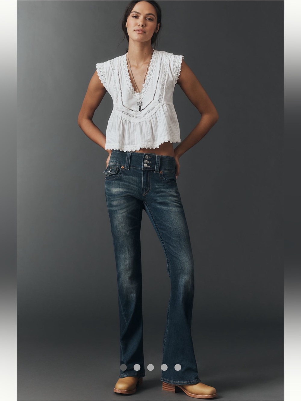NWT True Religion Joey Mid-Rise
Flare Jeans